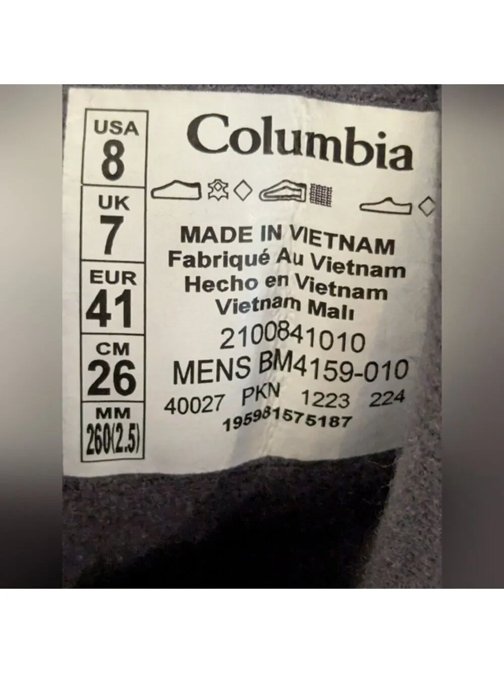 Columbia BUGABOOT III XTM INSULATED MEN'S WINTER BOOTS - size 8 NIB